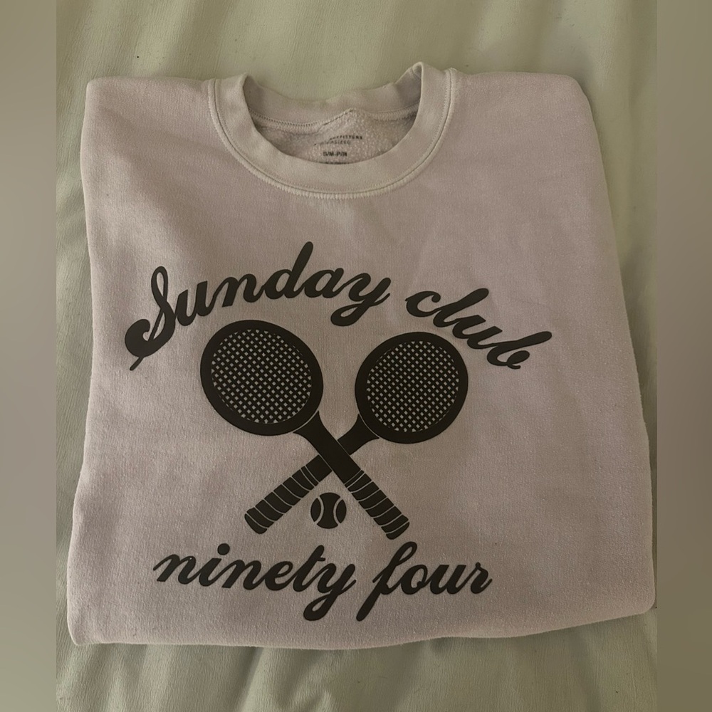 Urban Outfitters oversized purple tennis crewneck